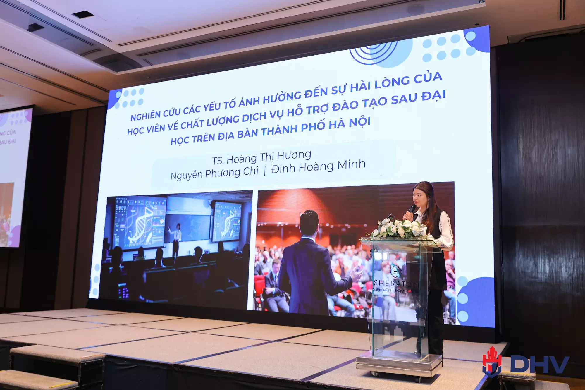 TS. Hoàng Thị Hương (Đại học Công nghiệp Hà Nội) chỉ ra các yếu tố như cơ sở vật chất và sự tin cậy có tác động tích cực nhất đến sự hài lòng của sinh viên sau đại học