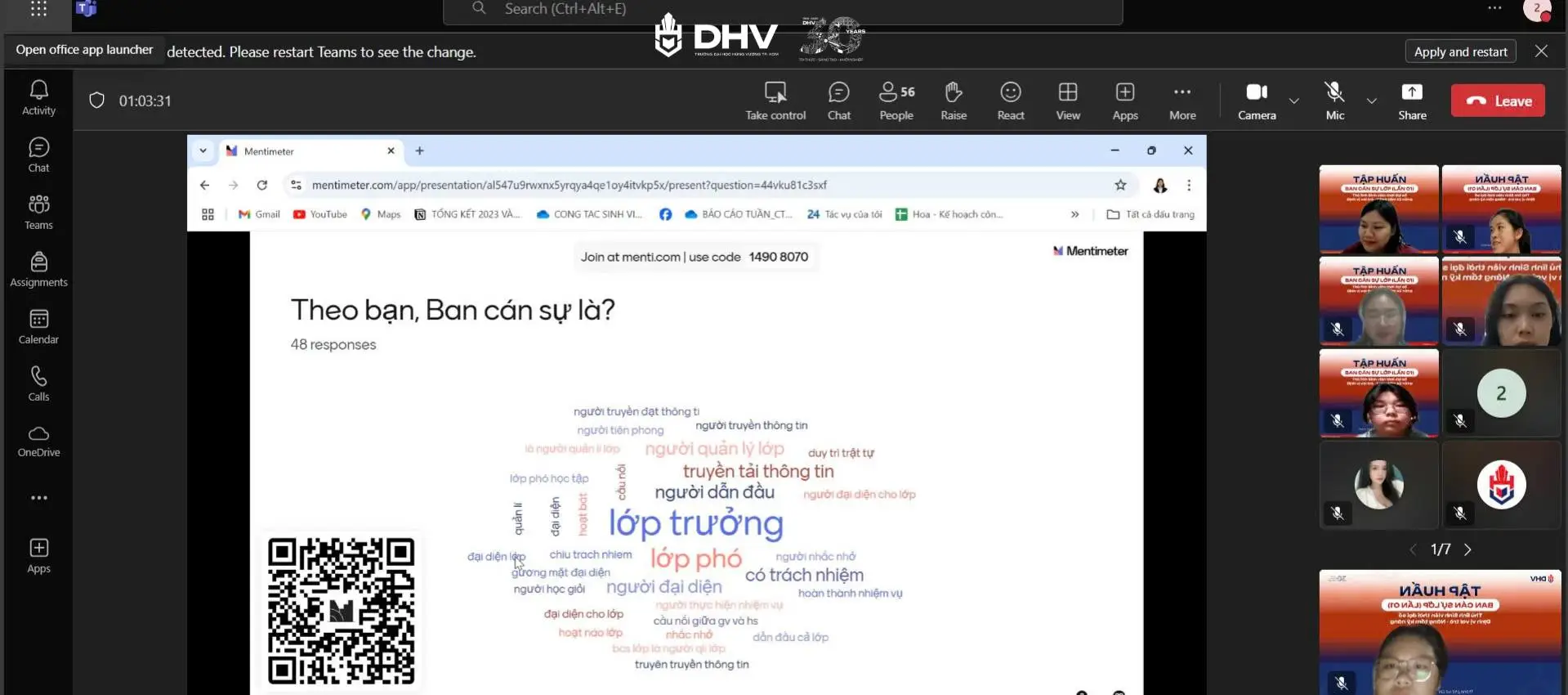 Cơ hội để sinh viên hiểu rõ hơn về vai trò, nhiệm vụ và quyền lợi của Ban Cán Sự Lớp