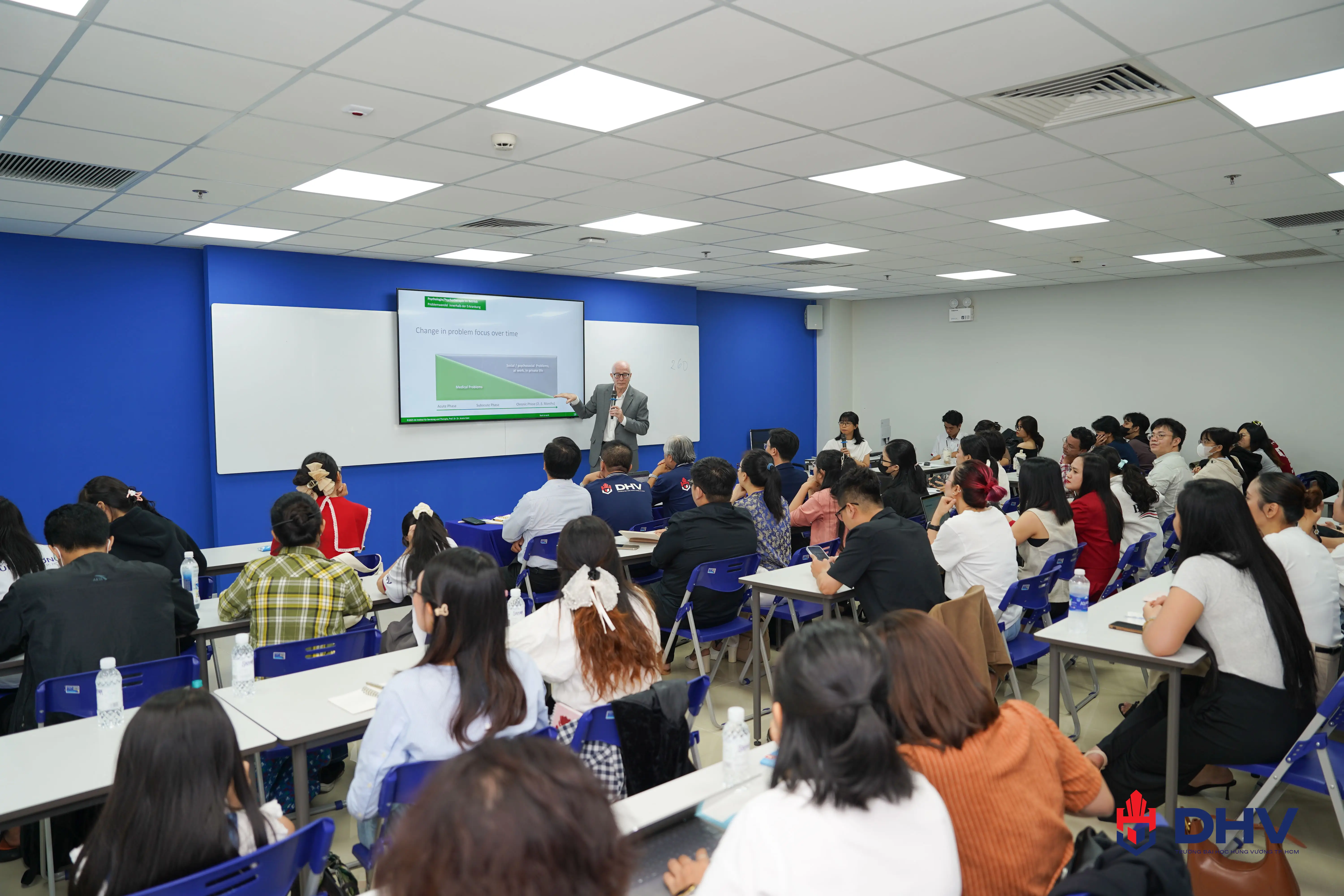 Talkshow “Sức khỏe tinh thần trong điều trị bệnh mãn tính” do Khoa Khoa học Sức khỏe tổ chức, với sự góp mặt của diễn giả GS.TS. Armin Kuhr, Giám đốc Hiệp hội Trị liệu và Y học Hành vi GfVt (CHLB Đức).