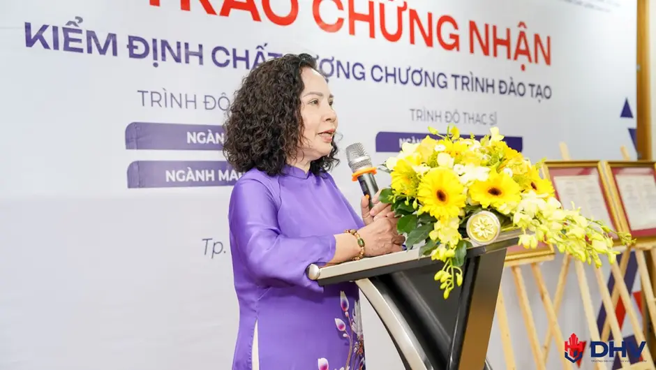 PGS.TS. Nguyễn Phương Nga - Giám đốc Trung tâm đánh giá cao sự phát triển vượt bậc của DHV trong những năm gần đây.