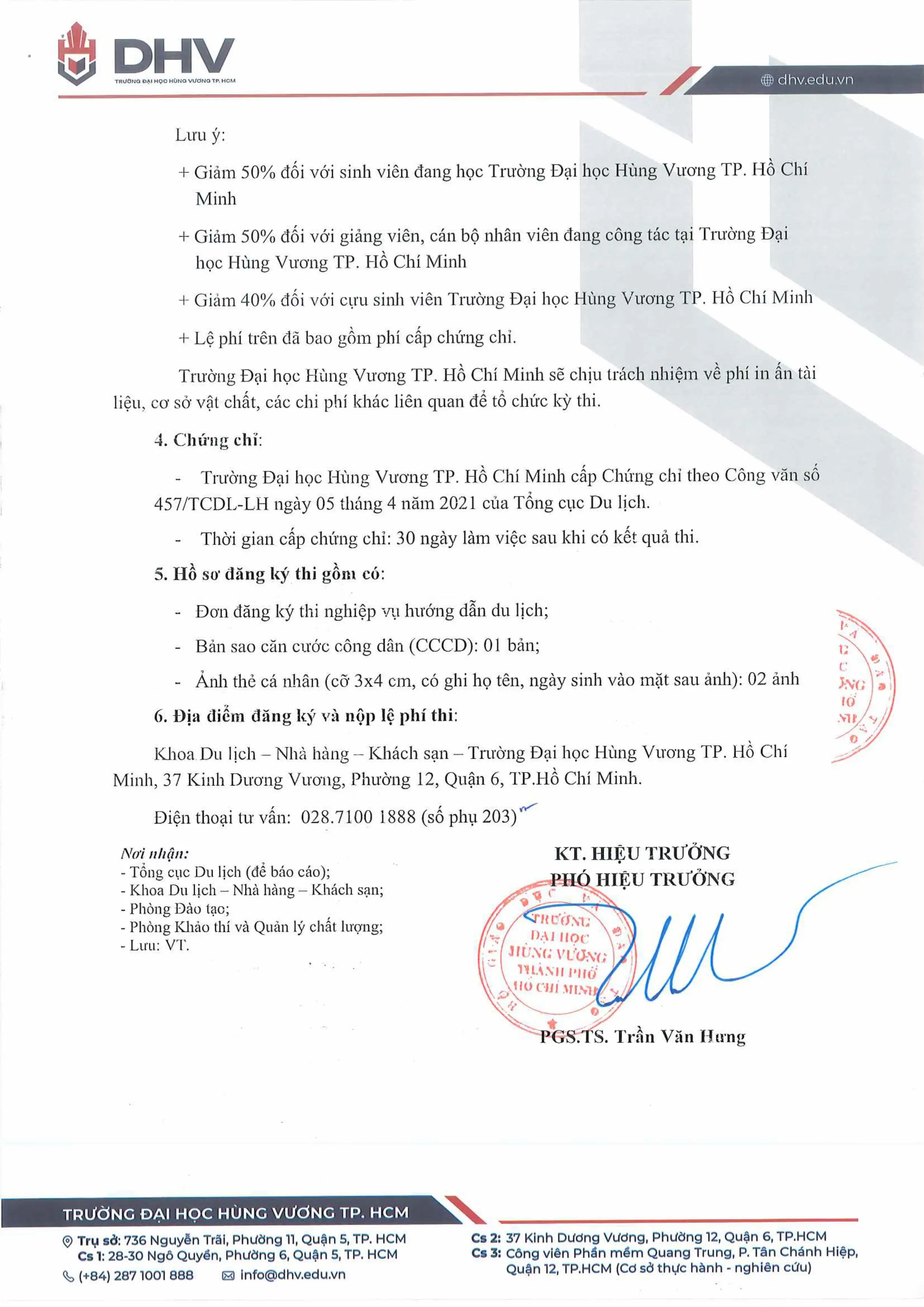 DHV - Trường Đại Học Hùng Vương TPHCM