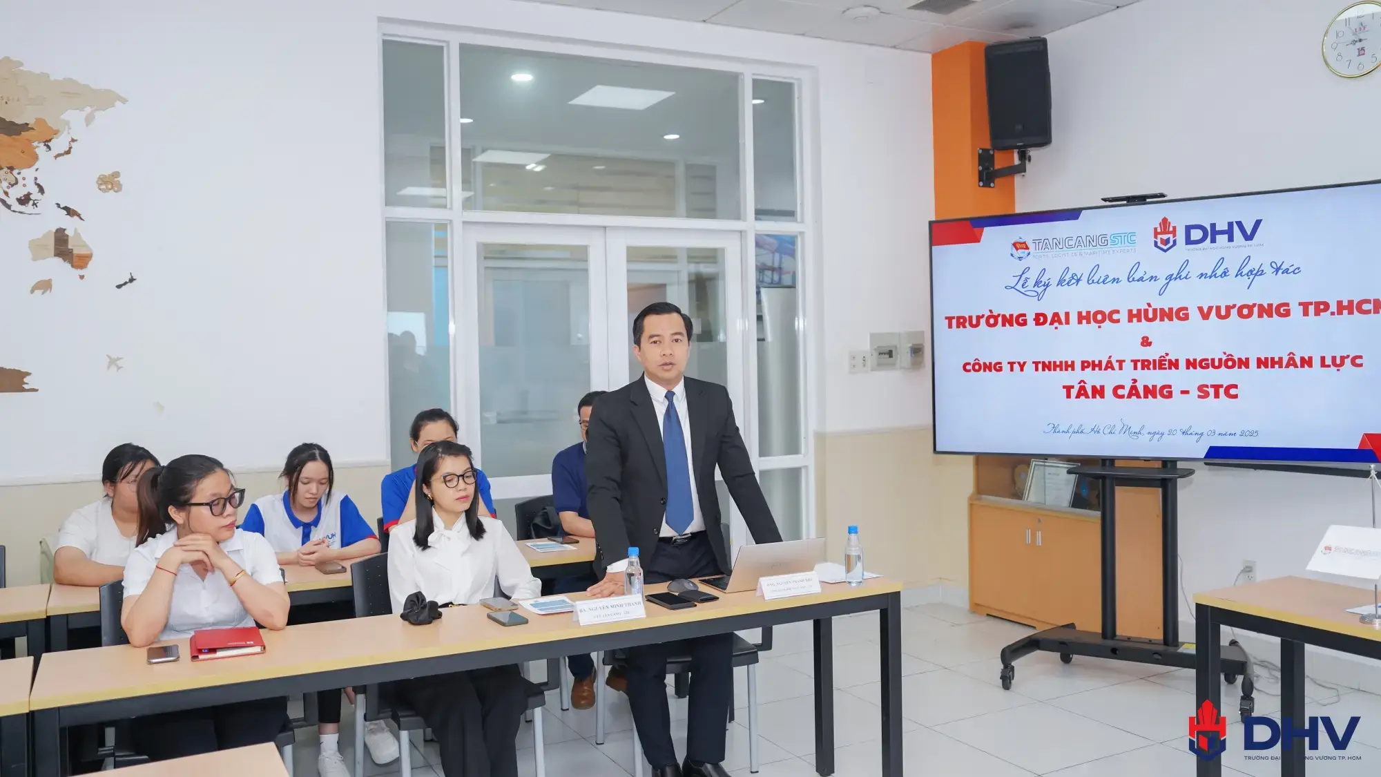 The delegates engaged in discussions and shared insights on the importance of logistics education.