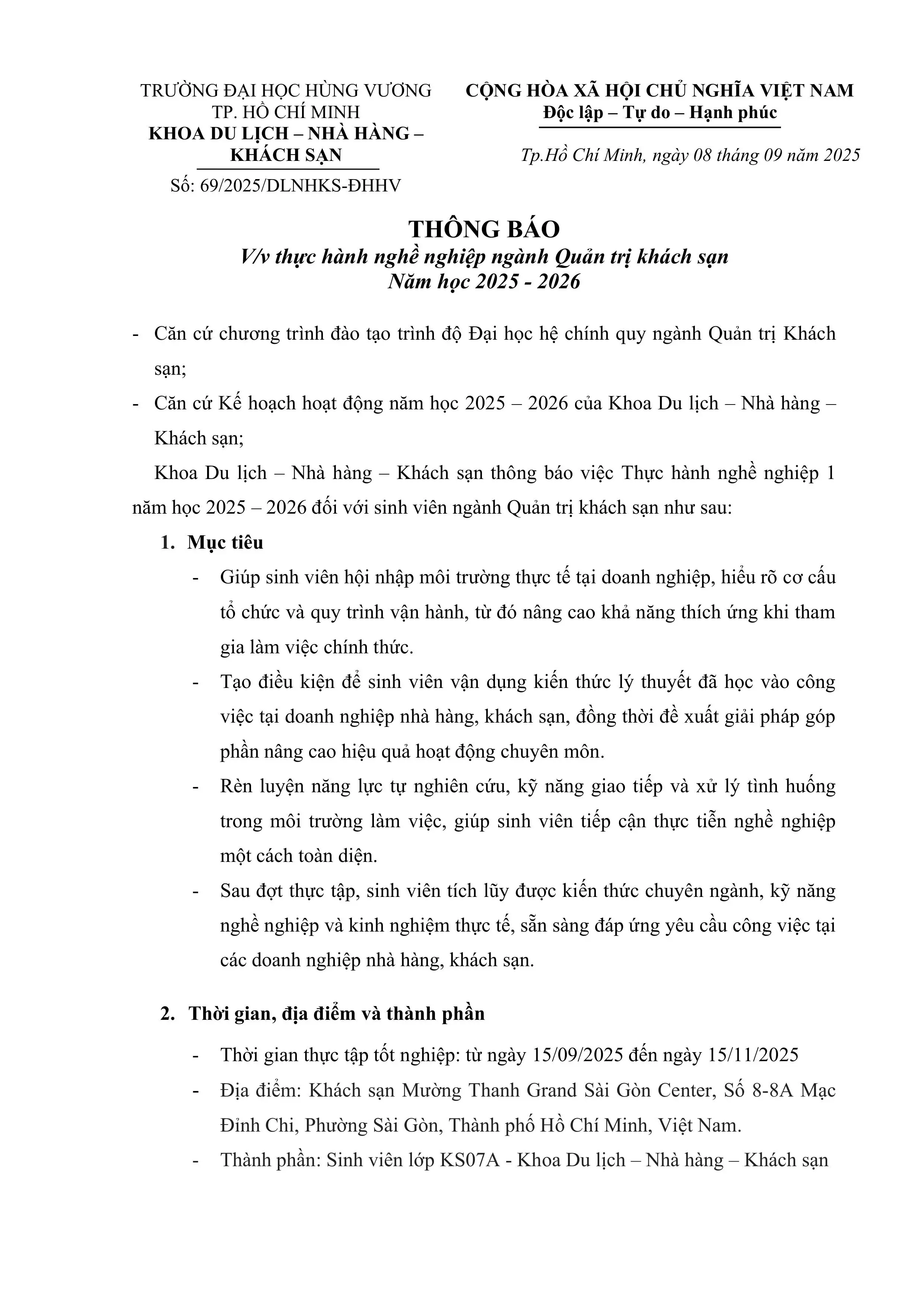 DHV - Trường Đại Học Hùng Vương TPHCM