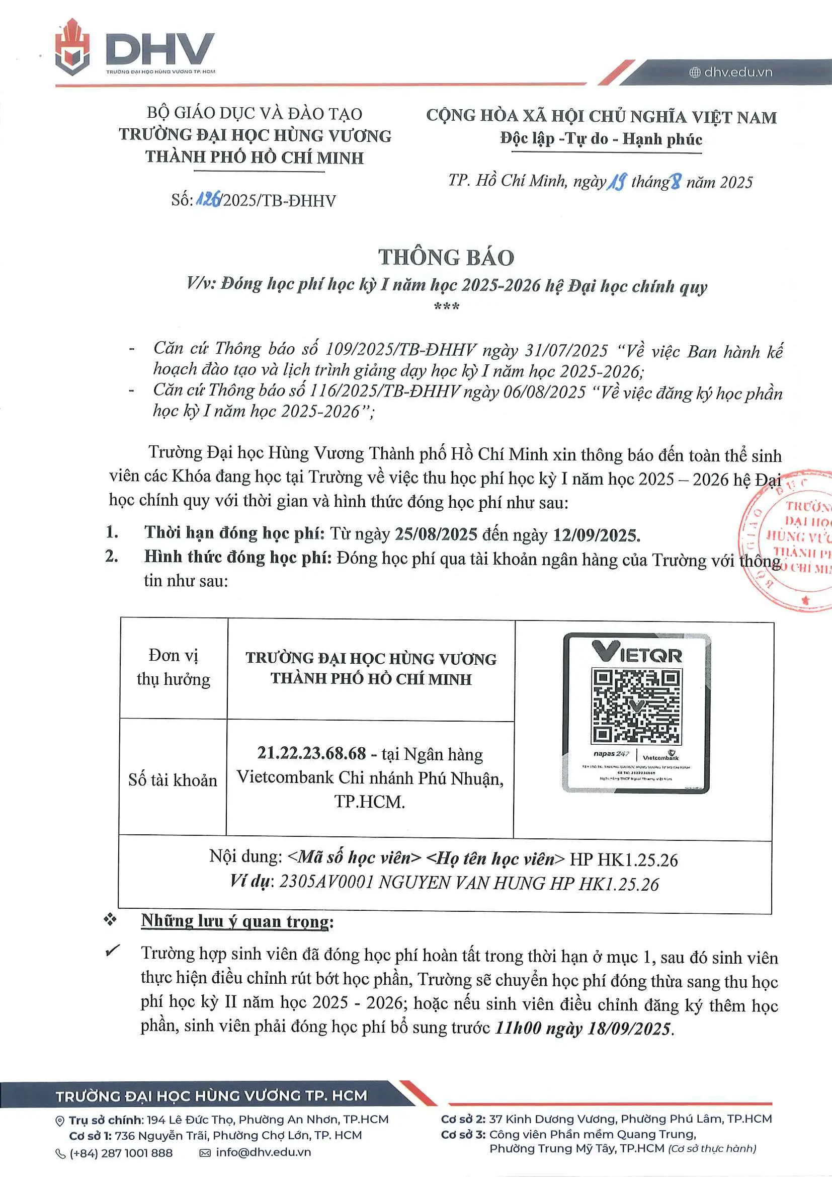 DHV - Trường Đại Học Hùng Vương TPHCM