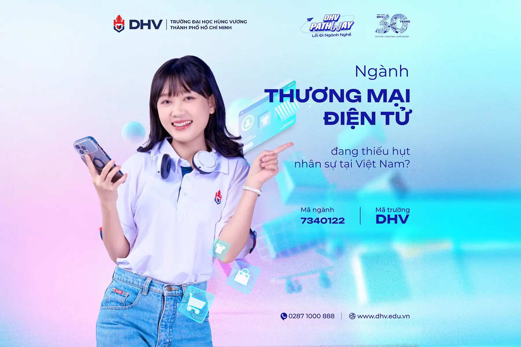 Ngành Thương mại Điện tử Trường Đại học Hùng Vương TP. Hồ Chí Minh (DHV)