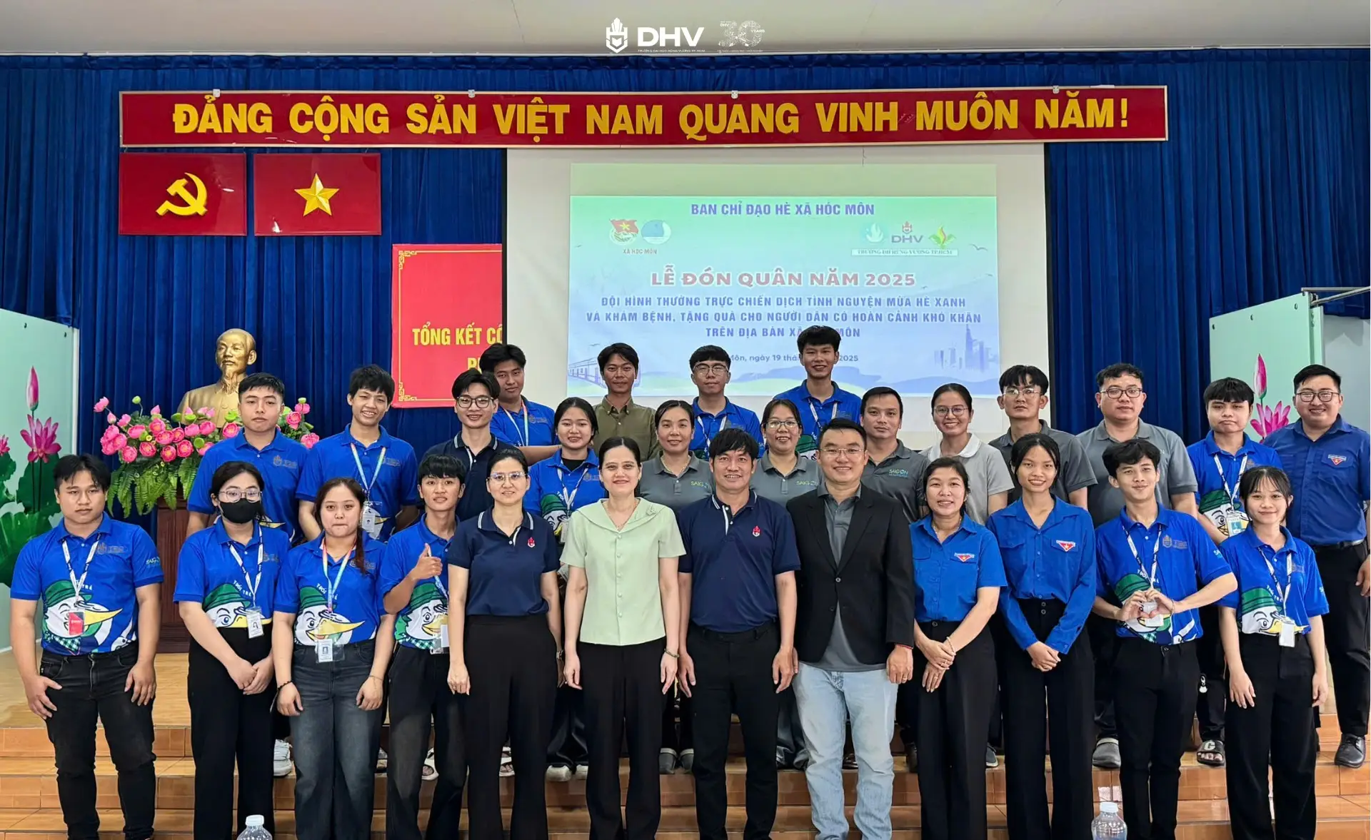 Chiến sĩ Mùa hè xanh 2025 Khoa Kỹ thuật Công nghệ DHV quyết tâm hoàn thành nhiệm vụ