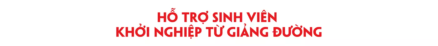 DHV còn đặc biệt quan tâm đến việc hỗ trợ SV khởi nghiệp