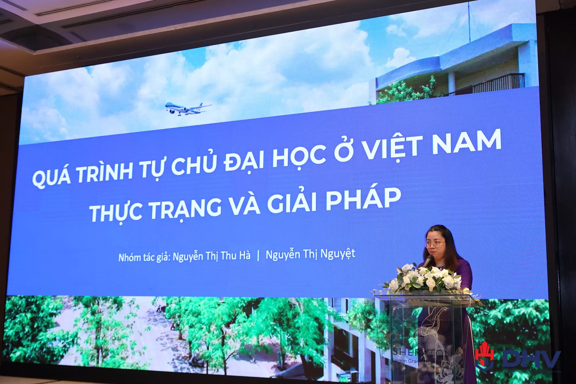 TS. Nguyễn Thị Thu Hà - Trường Đại học Công nghệ Giao thông Vận tải, trình bày về quá trình tự chủ đại học ở Việt Nam
