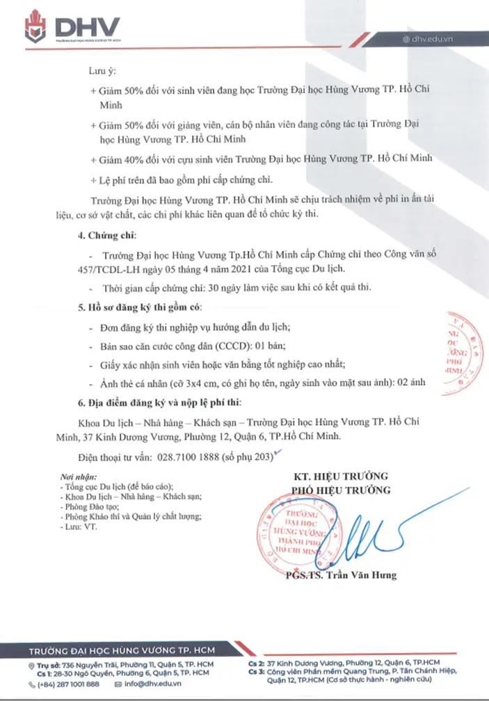 DHV - Trường Đại Học Hùng Vương TPHCM